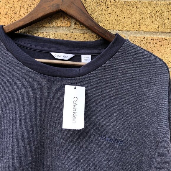 Brand New With Tags Calvin Klein Sweater Crewneck XL Gray - Picture 3 of 6